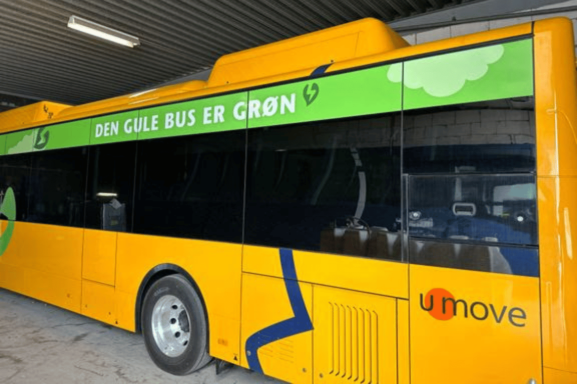 Den gule bus bliver grøn i Aabenraa